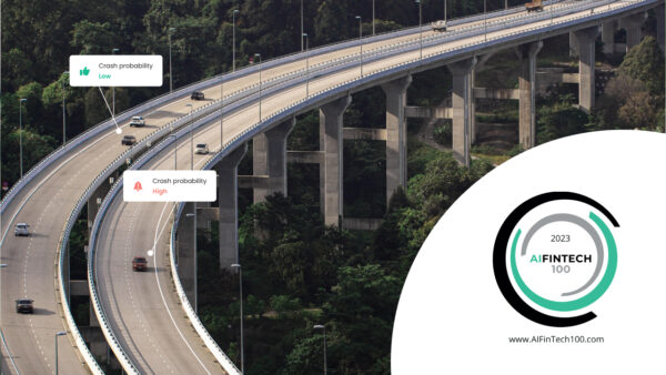 Cars driving on a highway with markers above them saying
