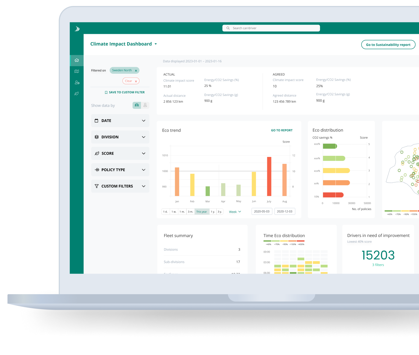 Climate Impact Dashboard Greater Than