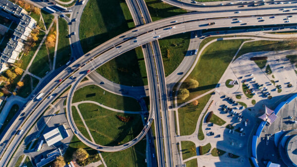 Highway from above