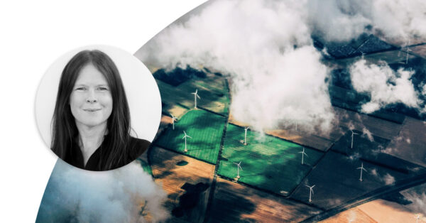 Photo on fields from above the clouds. Profile image of Liselott Johansson.