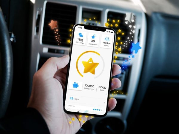 Energy loyalty app showing on phone