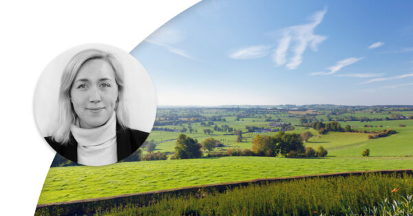 Green landscape and blue sky. Profile image of Johanna Forseke