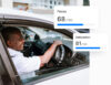 Smiling man driving a car with two overlaid performance metrics: a focus score of 68 out of 100, and an anticipation score of 81 out of 100. Both metrics are shown as progress bars.