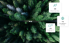 A car driving in the forest with cards showinig data on CO2 savings