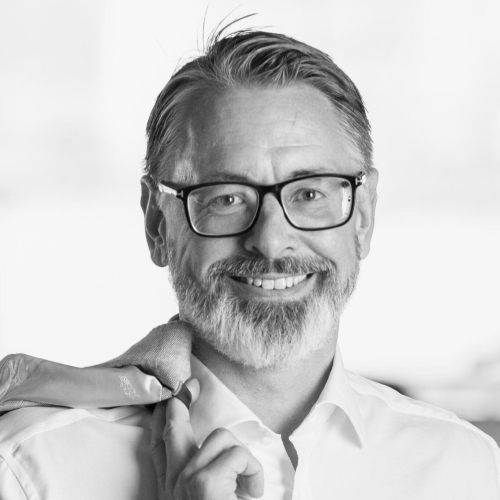 Black and white portrait of Martin Krantz at Smart Eye