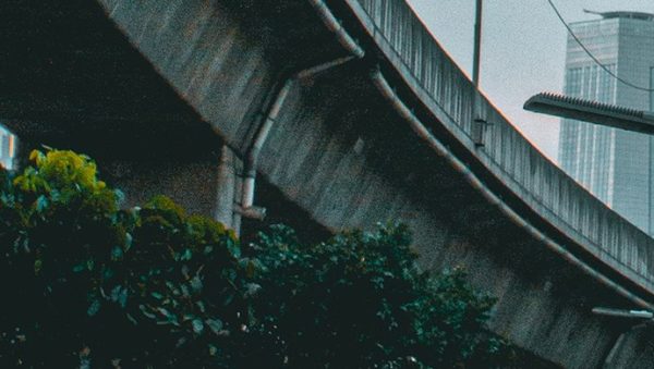 Bridge and grey sky