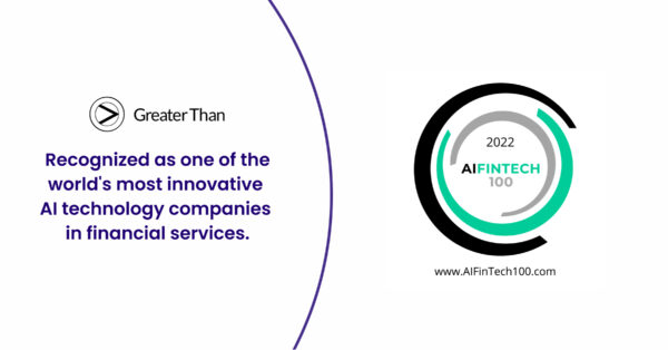 Recognized as one of the world's most innovative AI technology companies in financial services, banner.