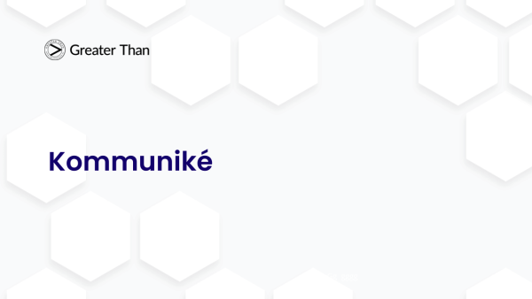 Greater Than – Bokslutskommuniké 2020