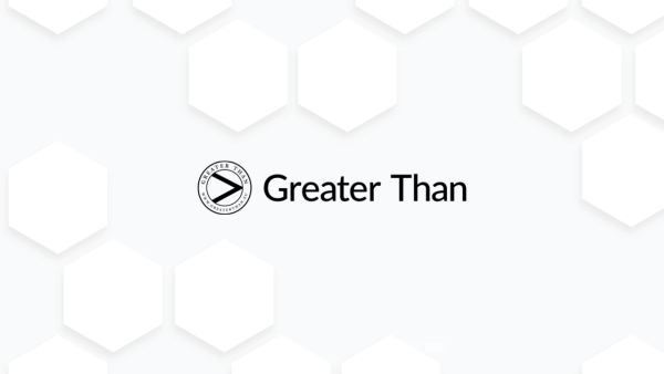 Pattern background with Greater Than logo