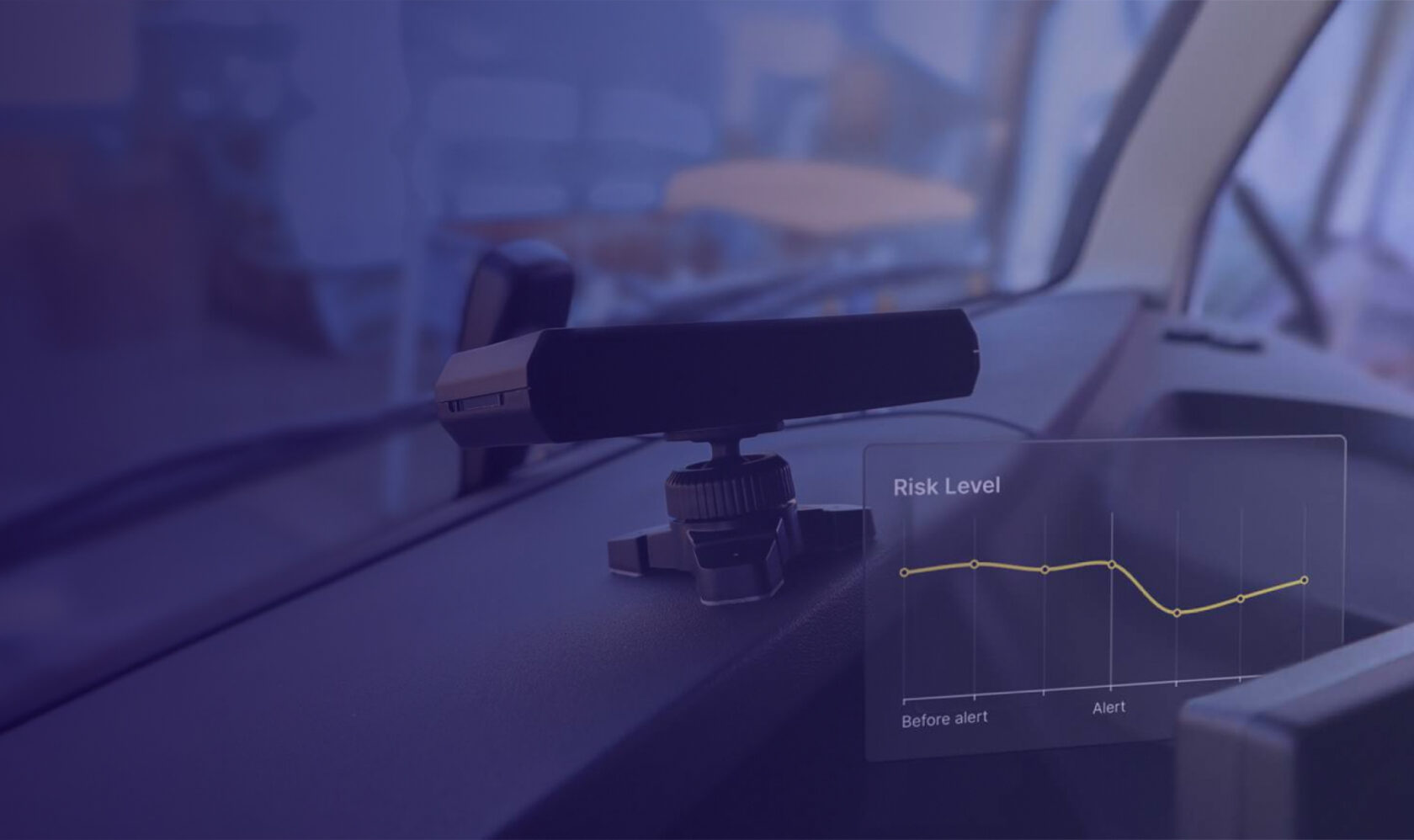 In-cabin risk detection device with alert-triggered safety analytics for reducing driver risk in commercial vehicles.