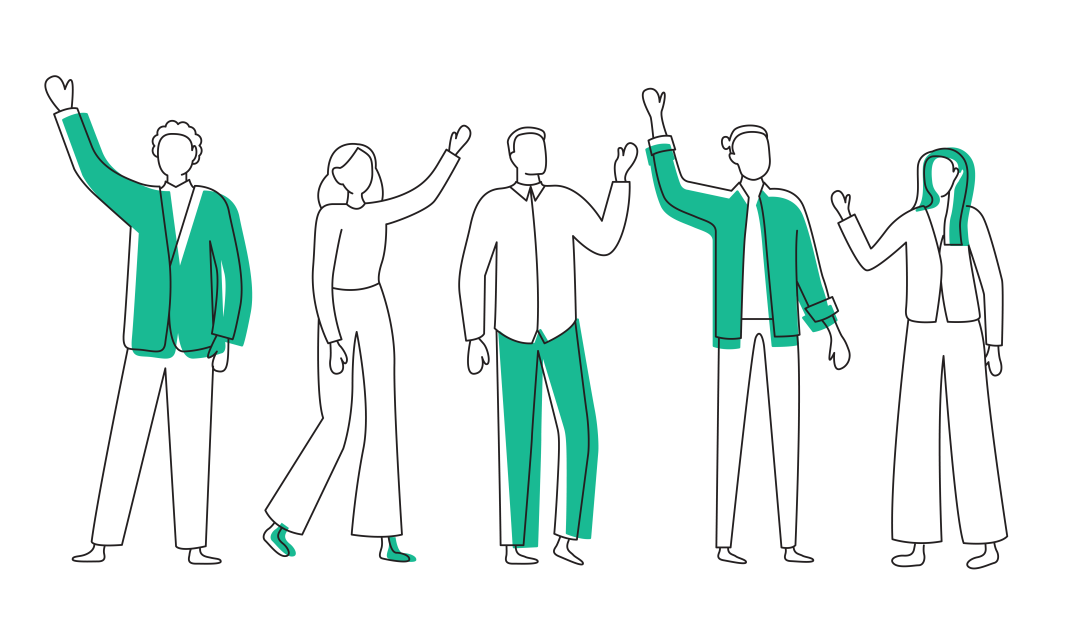 Illustrations waving